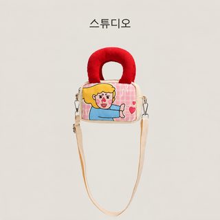 대용량 캔버스 가방녀 2026 신상 트렌디한 소녀 휴대용 작은 가방 백패치 숄