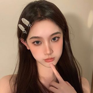 일본풍 무자국 앞머리핀 여성 미니 오리주둥이 집게핀 메탈 옆머리 세안 헤
