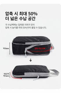 여행 수납 가방 출장 휴대용 의류 수하물 분장 가방 확장 방수 대용량 여행
