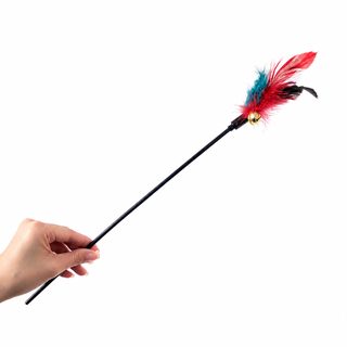 공장 도매 초길이 65cm 장대 소프트바 칠색 방울 깃털 고양이 방망이 고양이