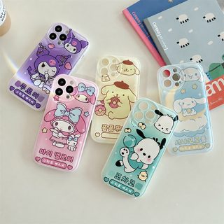 산리오 캐릭터 아이폰 케이스 TPU 에어쿠션 전면 보호 충격방지 iPhone 6~16 Pro