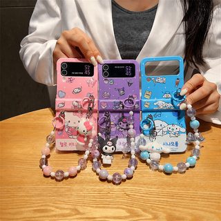 산리오 Galaxy Z Flip3 Z Flip4 삼성 갤럭시 폴더블폰 충격방지 PC 하드 케이스