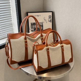 대용량 캔버스 여성 여행 숄더백 통근용 크로스백 캐주얼 토트백