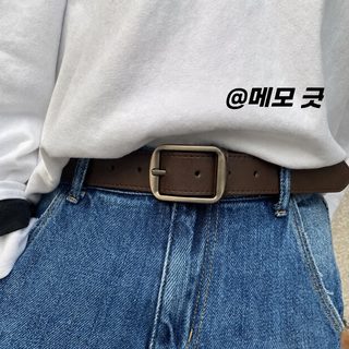 심플 고급감 벨트 여성용 한국판 신상 백합 청바지 장식 벨트 남학생 바지