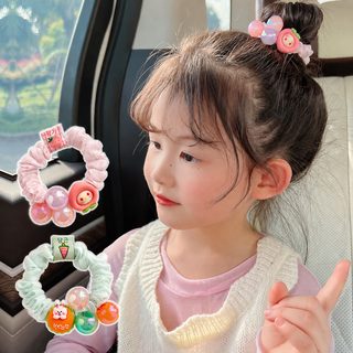 여름 어린이 머리끈 한국판 귀여운 공 고무줄 만화 헤어링 여자 어린이 머