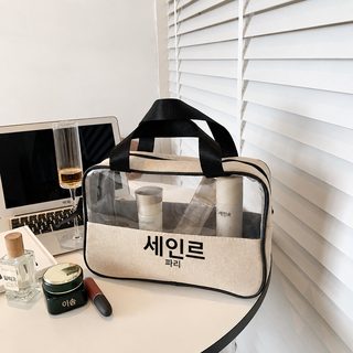 파우치녀 2023 신형 대용량 휴대용 트럼펫 고급감 왕홍 여행 휴대용 세수 수
