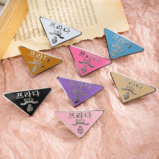p집 역삼각 스프링 머리핀 앞머리 클립 여성 옆머리 헤어 액세서리
