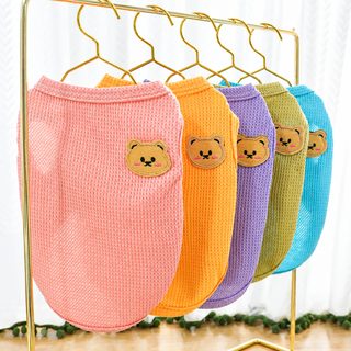 宠物狗服饰小熊夏季猫背心泰迪中小型犬猫咪狗狗衣服厂家用品批发