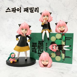 스파이 패밀리 아냐 포저 피규어 교체형 헤드 2종 스탠딩 좌식 장식 모델