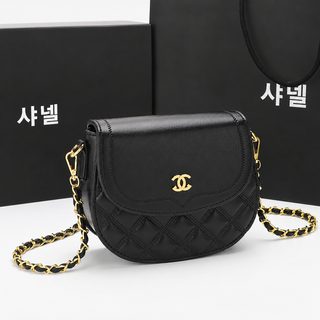 여성 천연가죽 체인 숄더백 소가죽 미니 크로스백 겨드랑이 가방
