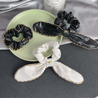 양미 스타일 샤오샹 토끼귀 양가죽 곱창밴드 여성용 복고 헤어끈 헤어 액세