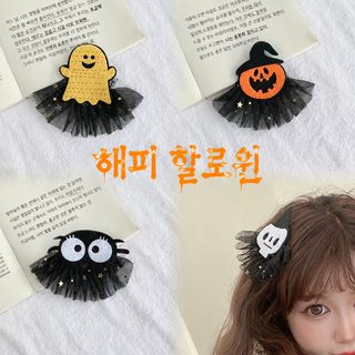 할로윈 유령 호박 해골 거미 미니 머리핀 파티 코스튬 헤어 액세서리