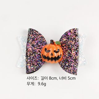 할로윈 호박 유령 해골 리본 머리핀 여성 파티 코스튬 헤어 액세서리
