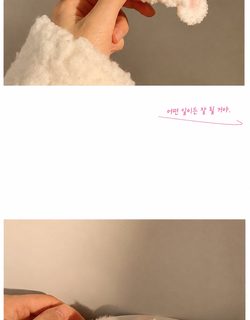 핑크색 귀여운 토끼 귀 머리핀 여자 털북숭이 앞머리 잔머리 옆에 머리핀 머리장식 집게 토끼 해 본명년