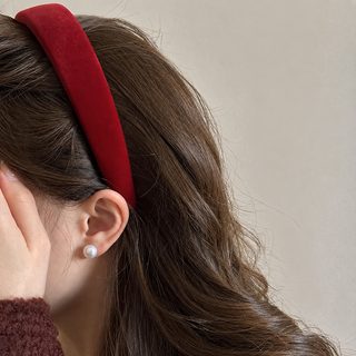 빨간색 머리띠녀 2026 신형 와이드 압발 세안 머리띠 고급감 서양식 패션 머리장식 머리띠 두굴
