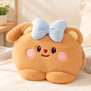 동물 봉제 충전식 전기 온수주머니 양손 손난로 분리형 커버