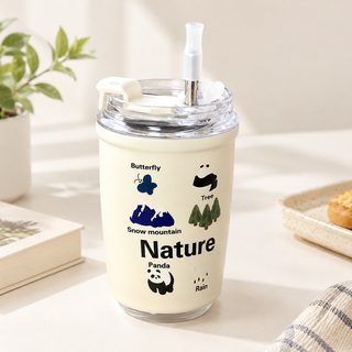 316 스테인리스 캐릭터 빨대 보온 텀블러 350ml