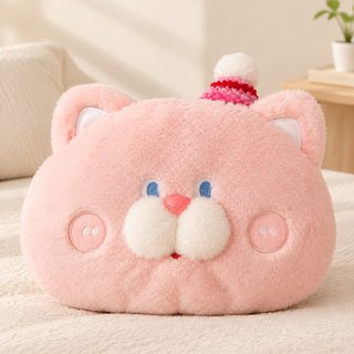고양이 봉제 충전식 온수찜질팩 양손 손난로 겨울 보온