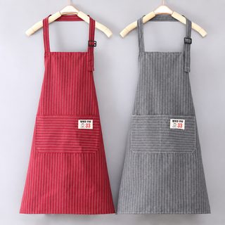 면직물 앞치마 공장 여성 패션 가정용 통기 작업복 남성 주방 전용 오염 방지 광고 요리 앞허리