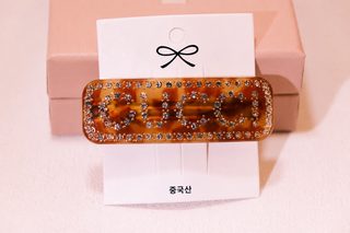 G 알파벳 자모 사이드 앞머리 여성 오리주둥이 스프링 헤어 집게핀