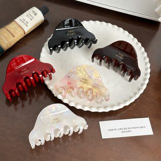 도비 악세사리 고급감 금표 초산 클립 뒤통수 반발 클립 머리핀 상어 클립