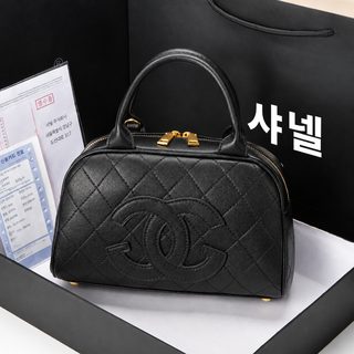 신상 여성 진피 볼링백 클래식 퀼팅 가죽 핸드백 숄더 크로스백 데일리 중