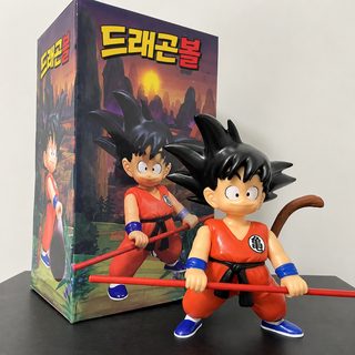 칠룡주 핸드메이드 어린 시절 그립 작은 오공 손오공 피규어 사무실 차량용