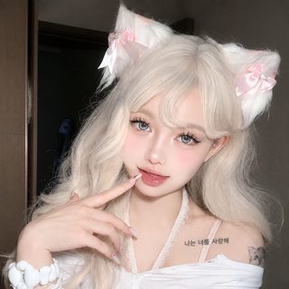 고양이 귀 머리핀 여성 달콤 로리타 코스프레 하녀 헤어 액세서리