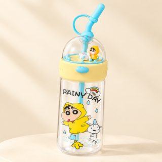 트라이탄 빨대 물병 돔형 뚜껑 밀크티 음료컵 620ml