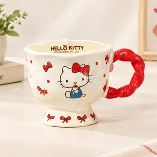 캐릭터 도자기 머그컵 360ml 꼬임 손잡이 생일 선물용