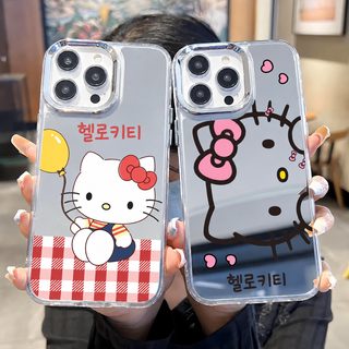 软萌少女镜面 Hello Kitty夏日手机壳iPhone17promax三丽鸥保护套