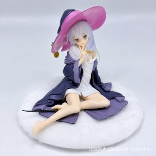 마녀의 여행 이레나 피규어 빗자루 앉은 자세 고양이귀 PVC 미소녀 캐릭터