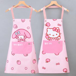 网红新款围裙可爱炒菜女防油防水厨房家用耐磨大人做饭工作服年轻