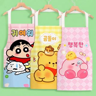 케이티 고양이 성인 캐릭터 앞치마 귀여운 여자 집 얇은 주방 음식 방수 방유 허리 왕홍 예쁘다