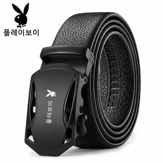 플레이보이 벨트 남성 벨트 몸 자동 잠금 중년 남성 바지 벨트 고급 캐주얼