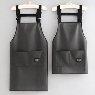 防水TPU围裙家用厨房时尚免洗做饭围腰女餐饮专用防油工作服印字