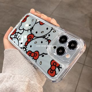 17air 삼려구 케이티 고양이 창의적 개성 아이폰 15pormax 휴대전화 케이스 14