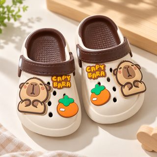 DIY 신형 카피바라 여름 어린이 슬리퍼 여자 어린이 캐릭터 귀여운 실외 EVA