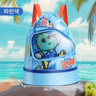 캐릭터 대용량 수영가방 다발형 키즈 아웃도어 스포츠 의류 수납가방 백팩