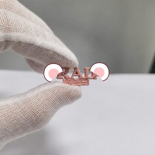 P사 금속 도금 컬러 영문 M 이니셜 장식 파츠 27x8mm 헤어핀 머리띠 휴대폰 케