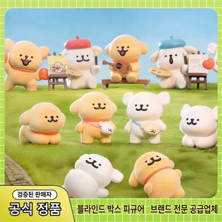 정품 라인 강아지 우리 둘의 세계 제일 친한 시리즈 블라인드박스 플로킹