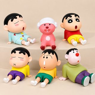 신짱 캐릭터 휴대폰 거치대 책상용 미니 피규어 장식 소품 선물