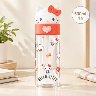 트라이탄 캐릭터 물병 500ml 휴대용 등교 출퇴근 물통