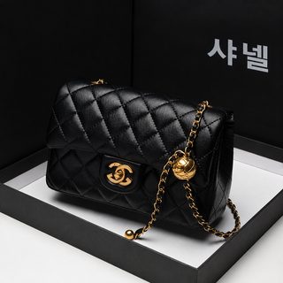 여성 클래식 체인 숄더백 미니 크로스백 마름모 패턴 데일리 가방