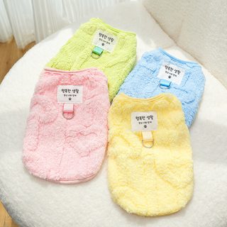 강아지 겨울옷 기모 양발 하트 자카드 소형견 테디 비숑 고양이 가을겨울