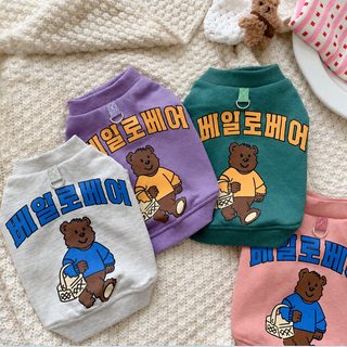 대형견 강아지 고양이 가을 겨울 맨투맨｜반려동물 테디 베어 의류