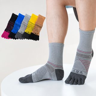 남성 오지양말 중목 면양말 발가락양말 겨울용 흡습 통기성 방취 도톰한 스
