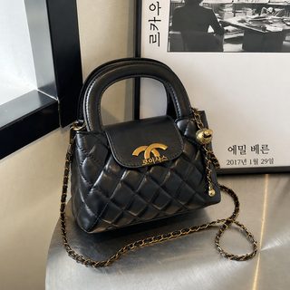 2024 새로운 고급감 소중경 사치 링거 가방 백합 패션 소프트 가죽 소향풍 휴