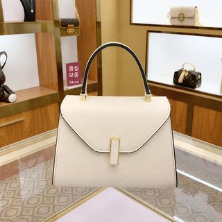 여성 천연 소가죽 숄더 크로스백 핸드백 22cm 26cm 사각 가방