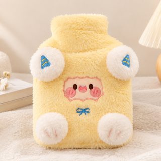 캐릭터 털커버 온수주머니 800ml 손발 복부 보온 물주머니